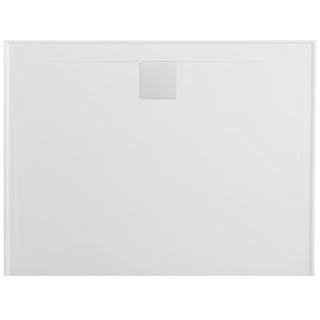 New Flinders Polymarble 1220x900mm Marblelite Base, Rear Outlet 3 Sided Tile Lip (1200x900)