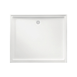 Flinders Polymarble 820x760, Rectangular Shower Base, Rear Outlet