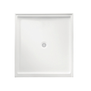 Flinders Polymarble 900x1060, Rectangular Shower Base, Centre Outlet