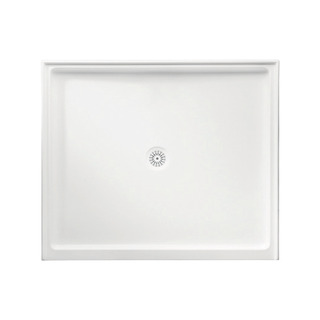 Flinders Polymarble 900x820, Rectangular Shower Base, Centre Outlet