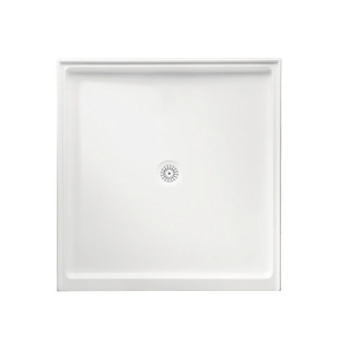 Flinders Polymarble 820x900, Rectangular Shower Base, Centre Outlet