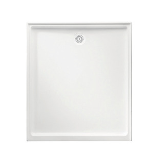 Flinders Polymarble 900x1220, Rectangular Shower Base, Rear Outlet