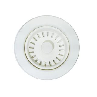 Matte White Kitchen Laundry Stone or Granite Sink Pull Out Basket Waste Strainer 50mm Connection 90/114mm Top