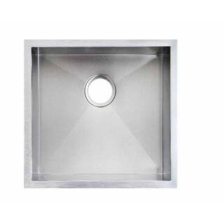 440x440x205mm Stainless Steel Handmade Single Bowl Sink for Flush Mount and Undermount/Stainless Steel