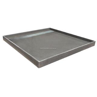 Uni Slimline Tile Over Tray 940x1040x25mm Shower Base & Channel Grate Waterproof